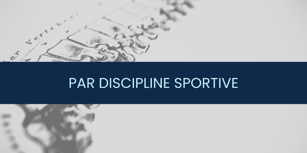 Par discipline sportive